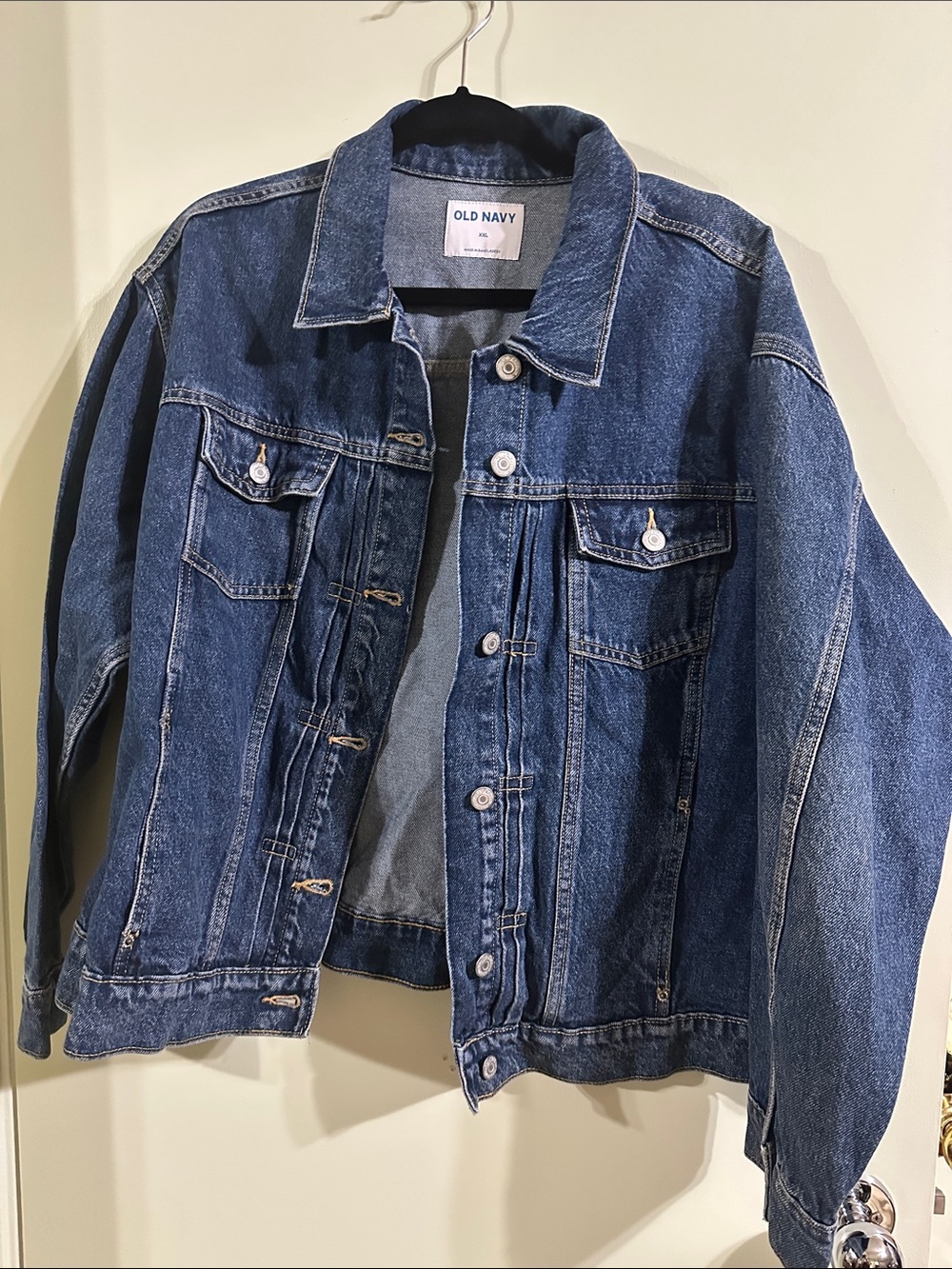 Old Navy Dark Blue Denim Trucker Jacket